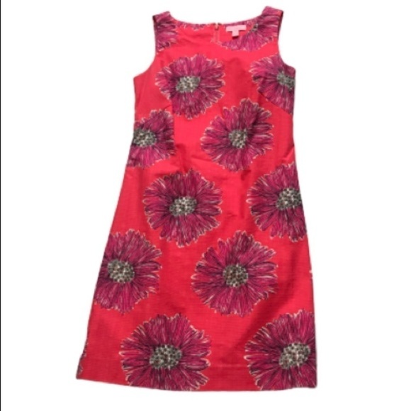 Lilly Pulitzer Stephanie Island Coral Floral Pink Dress size 0 - Picture 2 of 5
